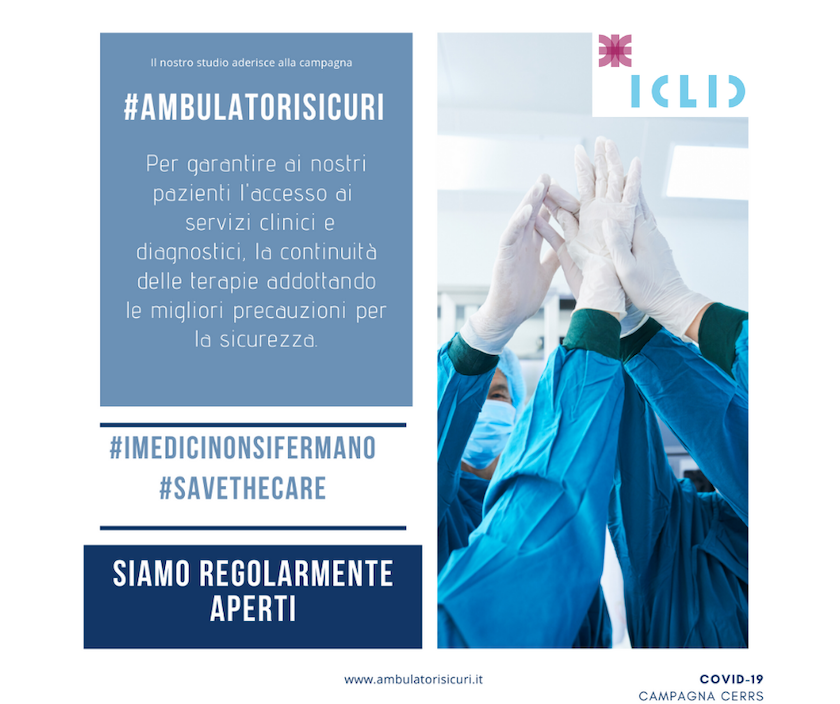 ICLID aderisce alla campagna ambulatori sicuri!